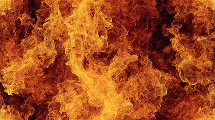 Obraz premium Intense, swirling flames creating a dynamic and vibrant background with a fiery palette.