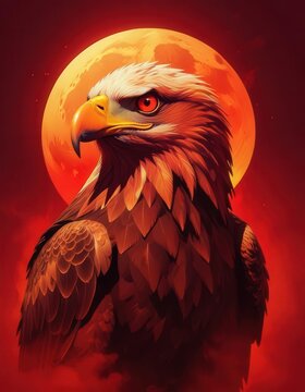 Eagle Generative AI Vector | Eagle Illustration | Falcon