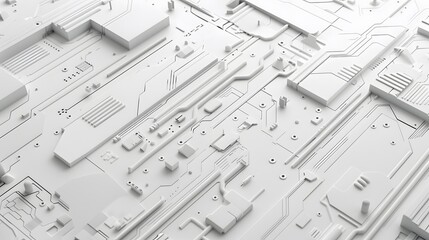 A white background with a lot of wires and circuits