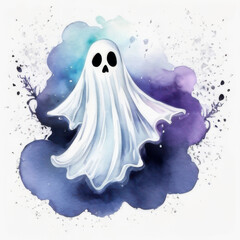 background with a ghost