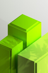 Obraz premium 3D Render of Minimalist Podium for Product Showcase