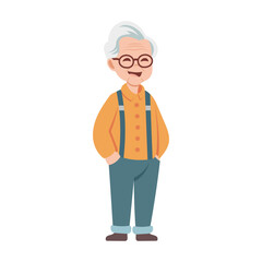 Grandpa Character Illustration