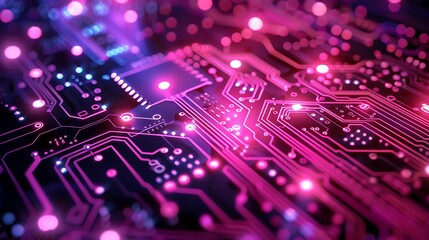 Obraz premium an abstract electronic circuit background