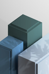 3D Render of Minimalist Podium for Product Showcase