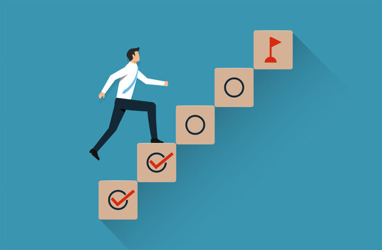 Work in progress concept. Tasks tracking and goal achievement. Task completion. Managing project timeline