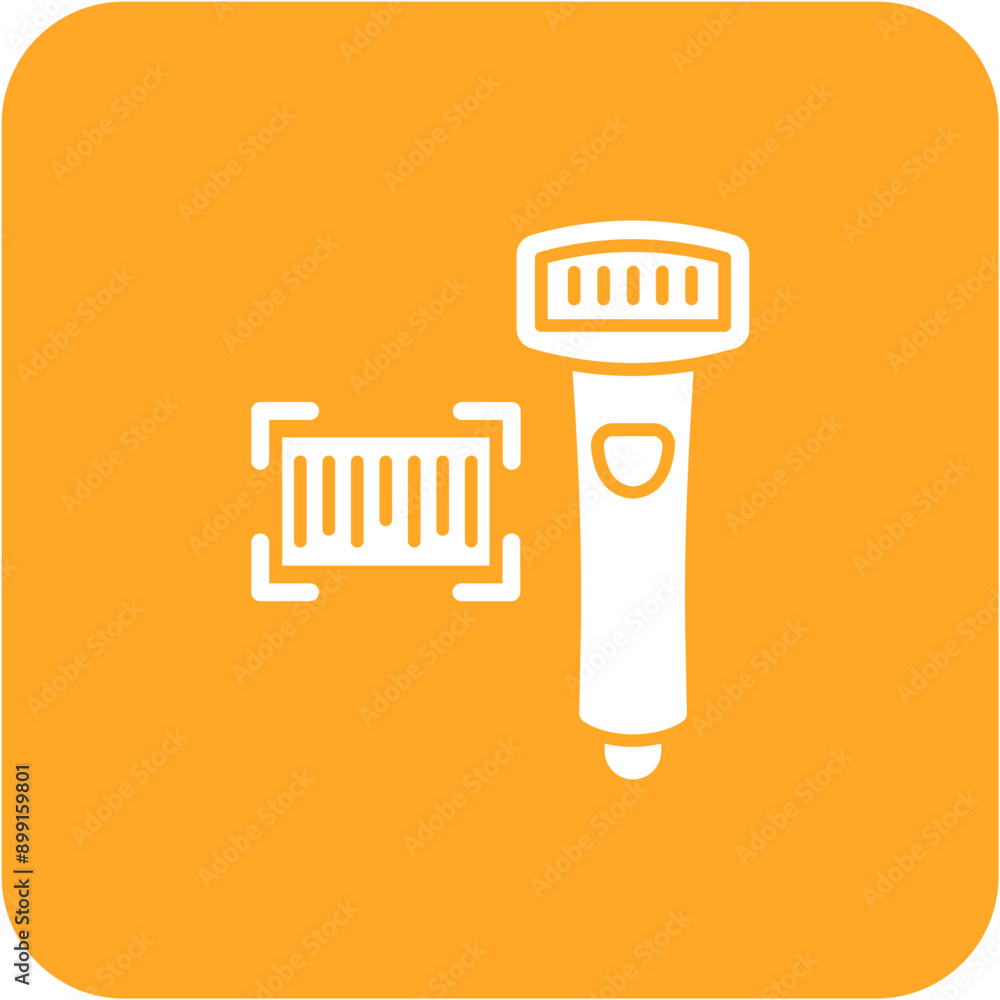 Wall mural barcode scanner icon