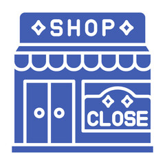 Fototapeta premium Close shop Icon