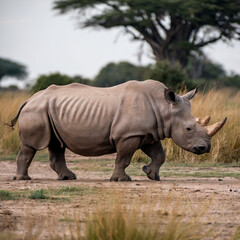 Obraz premium rhino in the wild