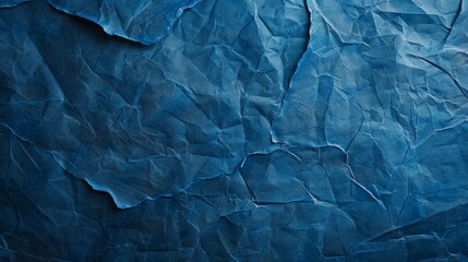 Obraz premium Crumpled Blue Paper Texture Background