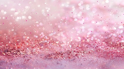 Pretty pale pastel light pink glitter sparkle confetti background