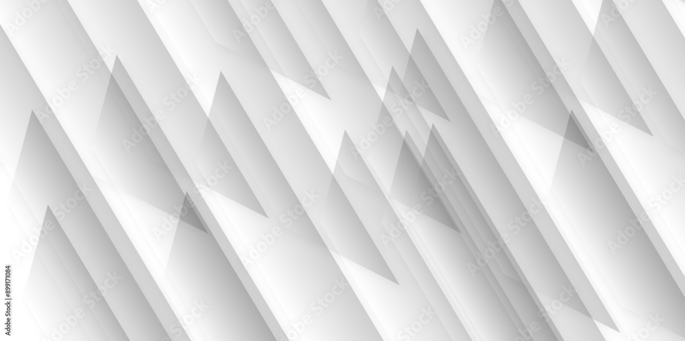 Poster abstract white and grey geometric overlapping square pattern background with shadow. paper texture d