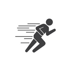 illustration of fast or quick icon, vector art.