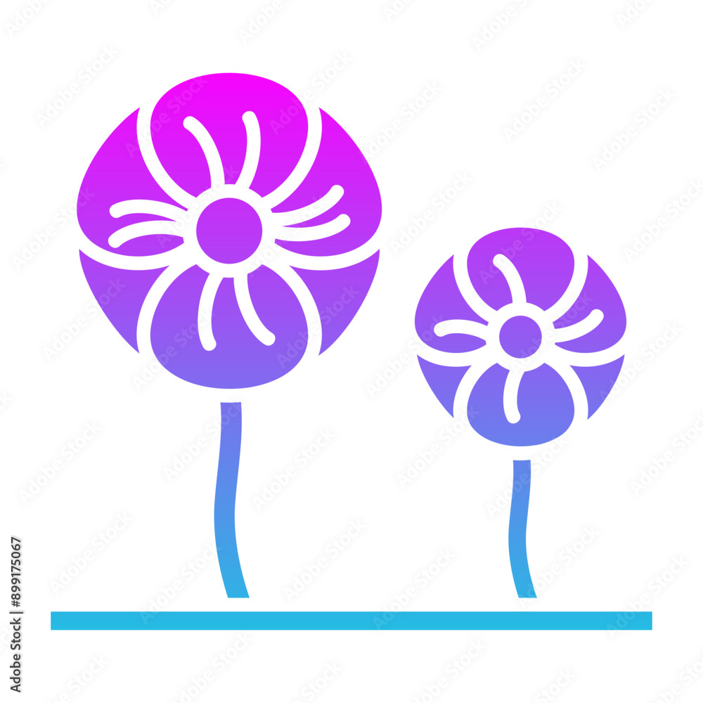 Poster Flowers Icon