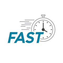 illustration of fast or quick icon, vector art.