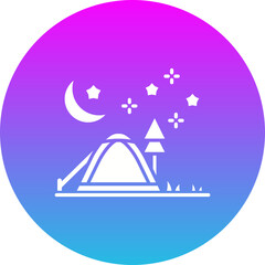 Night camping Icon