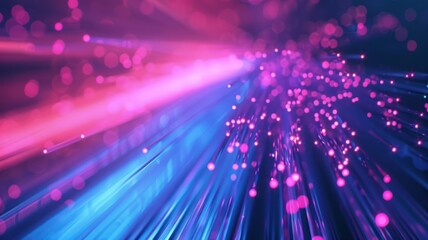 Fototapeta premium A colorful image of a light beam with pink and blue streaks