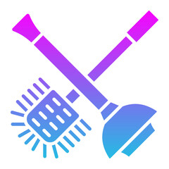 Toilet sweeping Icon