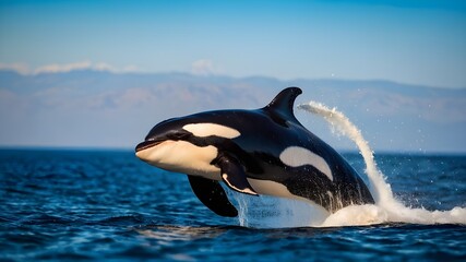 dolphin jumping in the water