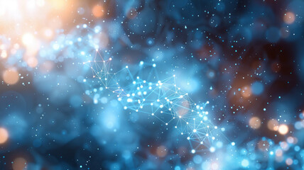 Fototapeta premium abstract blue and white tech background, scientific,generative ai