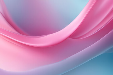 Luxurious, abstract background with a fluid pink gradient merging into a pastel blue expanse.