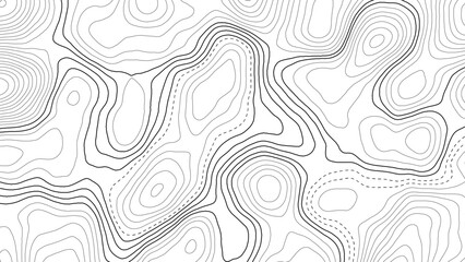 Topography map background. Vector banner. Topography map background. Vector geographic contour map. Background of the topographic map. Topographic map lines, contour background.	
