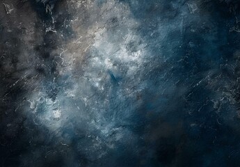 Obraz premium A dark blue and gray abstract background with a soft, textured surface for photography studio backdrops.