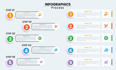 Set of Infographics Elements , Business infographic timeline