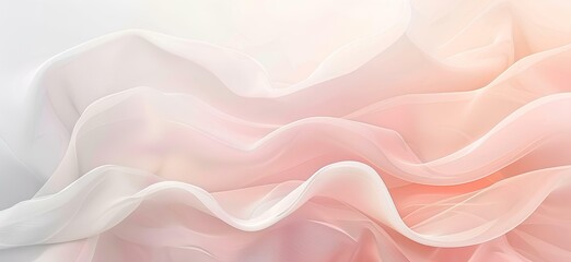 Elegant and soft background with wavy shapes in different shades of pink, white, lavender, and cream for a sophisticated design