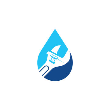 recommend clip art: Drop Plumbing logo Icon Wrench And Water  Logo Icon Symbol Vector Design Template.