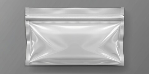 Ziplock mockup, pouch bag,Blank packaging sachet mockup, Generative Ai