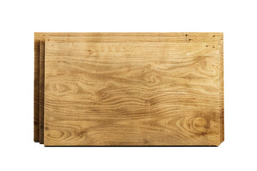 Plywood board banner on transparent background Generative Ai