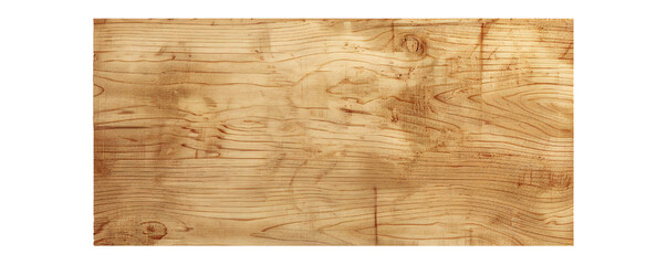 Plywood board banner on transparent background Generative Ai