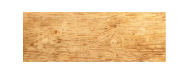 Plywood board banner on transparent background Generative Ai
