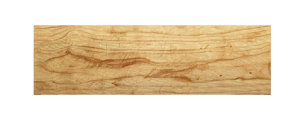 Plywood board banner on transparent background Generative Ai