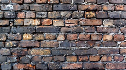 Obraz premium Classic Brick Wall: A classic brick wall background with rich textures, ideal for urban or rustic-themed products. 