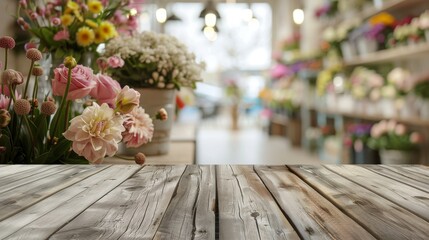 Beautiful Floral Arrangement in a Flower Shop