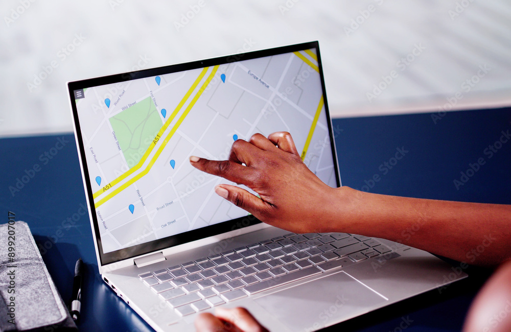 Poster gps location map search online