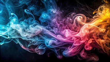 Fototapeta premium Abstract background with swirling smoke , smoke, abstract, background, mist, vapor, haze, ethereal, mysterious, texture