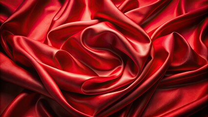 Obraz premium Red silk satin background perfect for luxury and elegance concept, red, silk, satin, background, luxury, elegance, smooth, texture