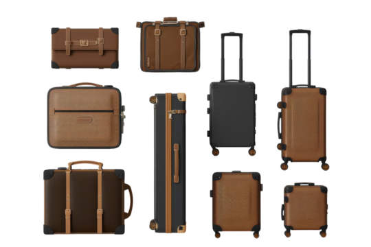 A Collection of Stylish Luggage Ready for Travel Adventures