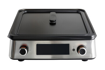 Fototapeta premium A Sleek, Modern Electric Griddle Ready for a Delicious Meal