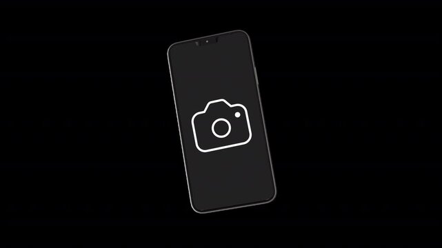 Introducing the Camera Mobile Icon Animation, a sleek and modern digital asset designed to elevate the visual appeal of your projects. This 6-sec. animation showcases a camera icon elegantly display.