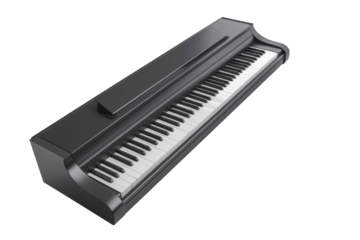 A Sleek Black Digital Piano Ready for a Melodic Composition