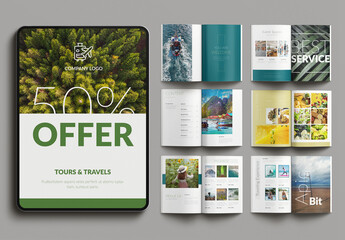 Tour & Travel Magazine Design Element
