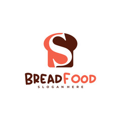 Bread with S logo vector template, Creative Bread logo design concepts
