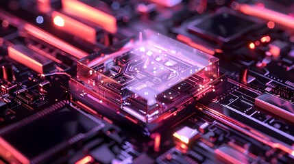 Obraz premium Futuristic Technology Background.