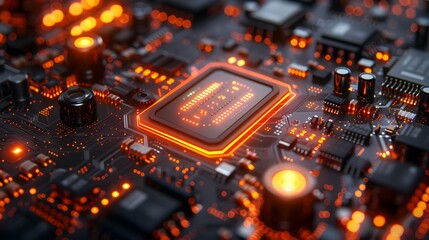 Illuminated Circuit Board.