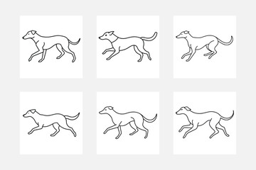 Running Dog Line Art: A Must-Have for Kids Coloring Book Fun
