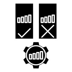 black and white badge