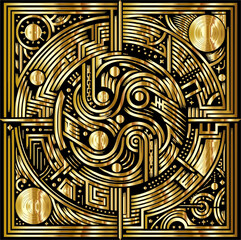 background with circles